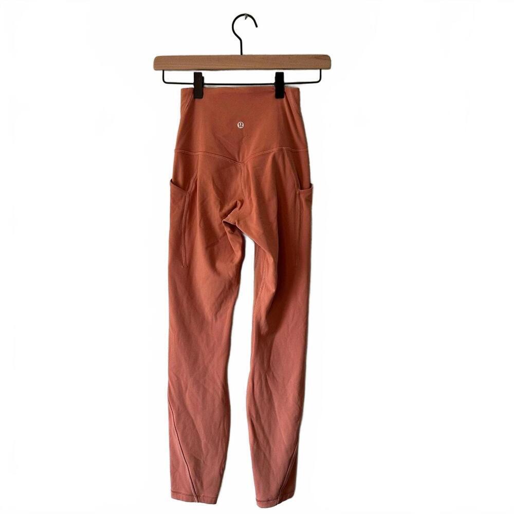EUC Lululemon Align High-Rise Pant with Pockets 25" Pink Savannah Sz 2 - Picture 4 of 8